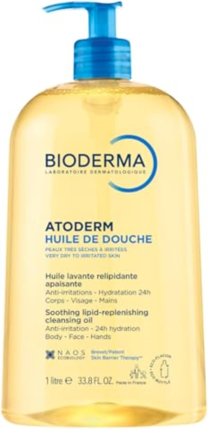 Bioderma Atoderm Shower Oil, Cleansing Oil For Face & Body, Nourishing Cleansing Oil For Dry to Atopic Sensitive Skin For Softer & Smooth Skin For Your Whole Family - Image 10