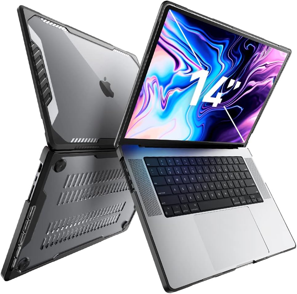 SUPCASE Unicorn Beetle MacBook Pro 14 inch heavy duty rugged case front view