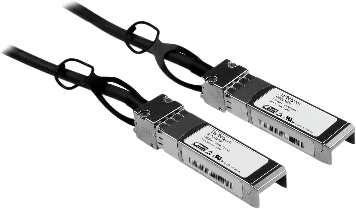 StarTech network cable installed in switch port
