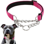 Martingale Collar for Dogs, Reflective Nylon Soft Padded No Pull Training Collars Adjustable Stainless Steel Chain Collar for Small Medium Large Dogs Red X-Large - Image 12