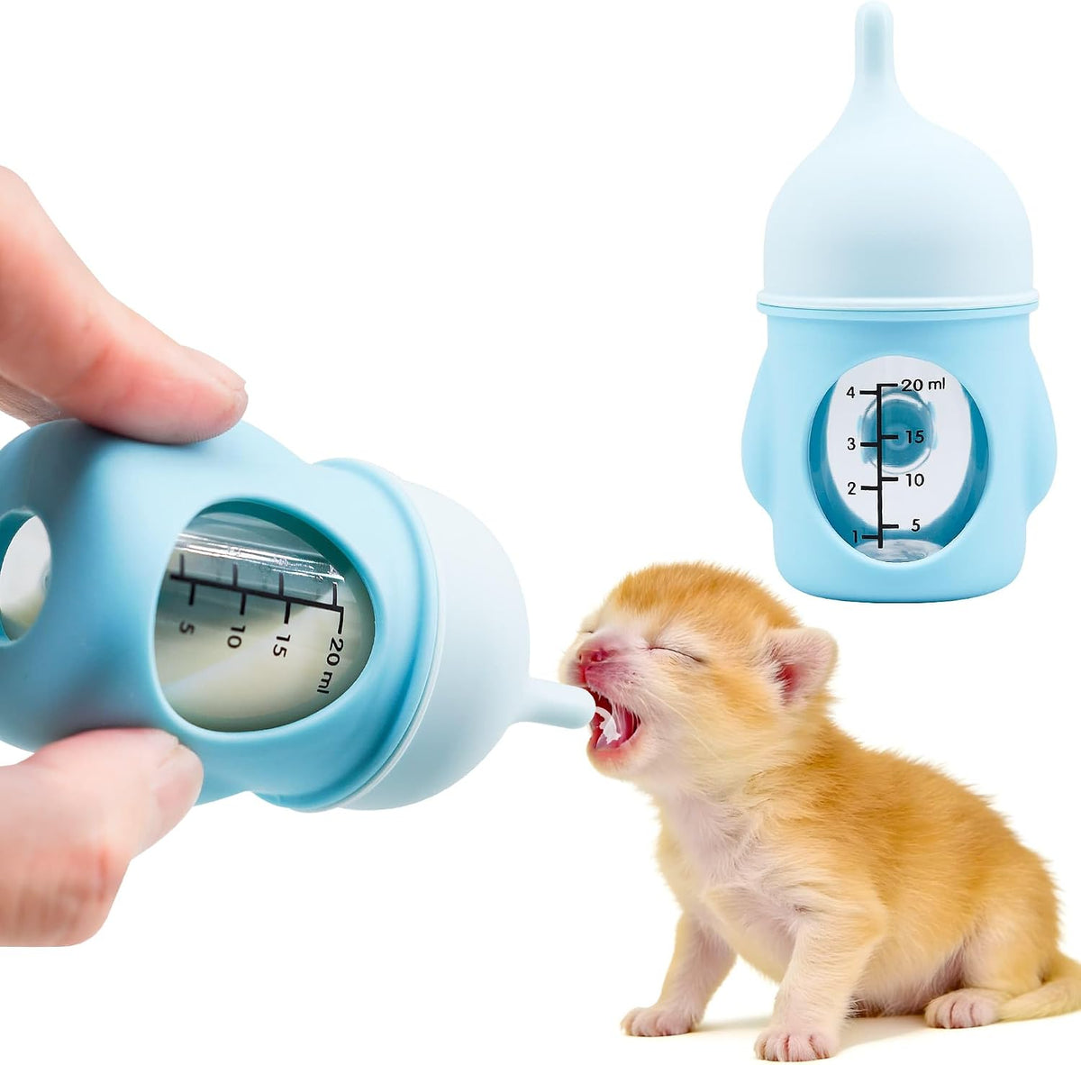 Puppy Bottles for NursingKitten Bottles for NursingPet Feeding Bottle(Yellow- 20ml) - Image 7