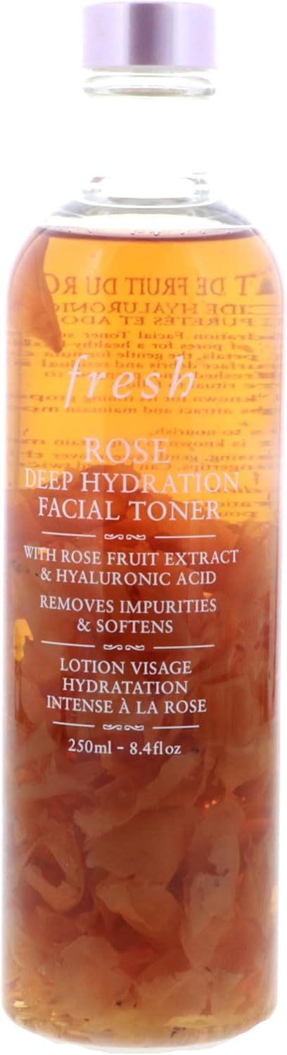 Fresh Rose Deep Hydration Facial Toner 250ml bottle front view imported online