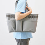 Lihit Lab sand beige bag outer pocket detail
