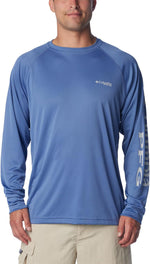 Columbia Men's PFG Terminal Tackle Long Sleeve Shirt folded layout view.
