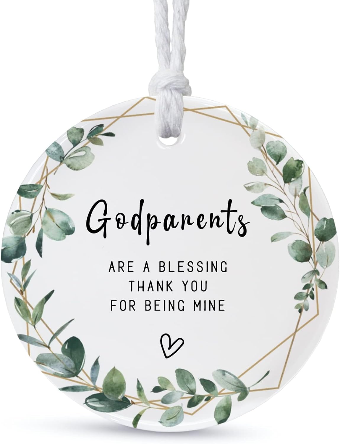 Christmas Ornament for Godmother 2026, for Godmother, A Gift to Commemorate Your deep Love for Each Other, Ceramic Ornament Keepsake, Printed on Both Sides (2.9") - Image 10
