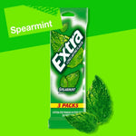 Wrigleys Extra long lasting spearmint sugar free chewing gum for clean fresh breath