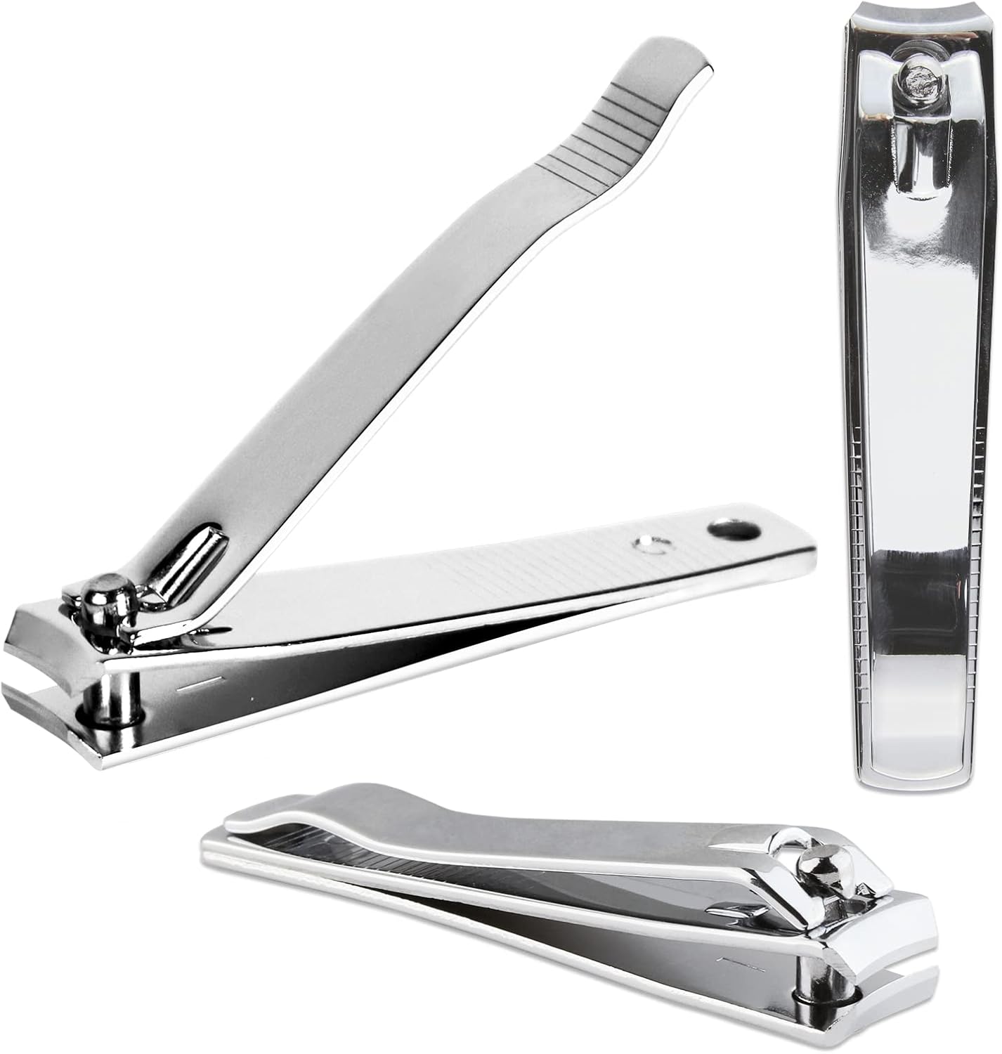 Beauticom stainless steel curved nail clipper front view