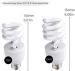 Repti Home desert reptile light bulb installed in a standard terrarium fixture