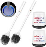 Ratolo electric toilet bowl brush front view with holder