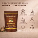Nutritional facts and clean ingredients list of EMAZEN sugar free ginger chews