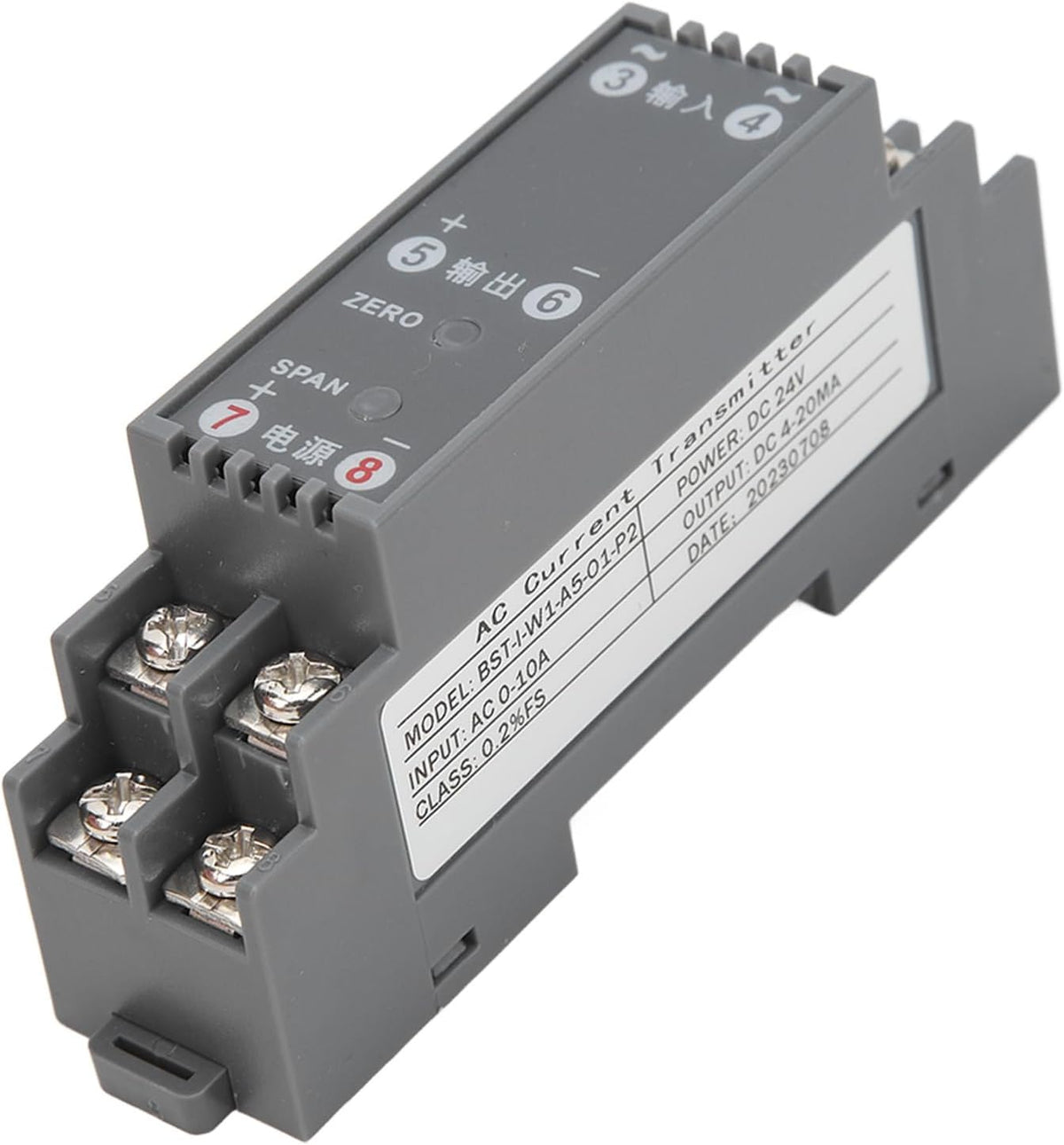 Industrial analog signal transmitter port layout