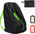 Generic car seat travel bag front view for airplane gate check