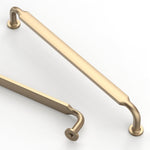 Asidrama cabinet handles front view of brushed brass pull
