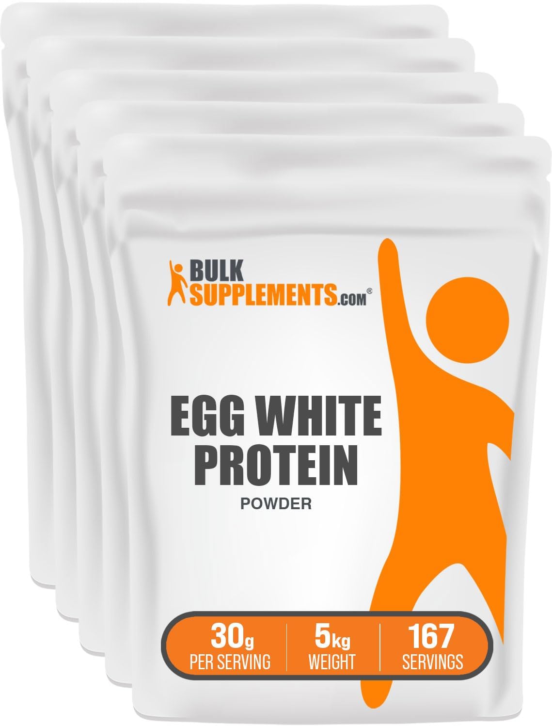 Detailed nutritional label of BulkSupplements egg protein