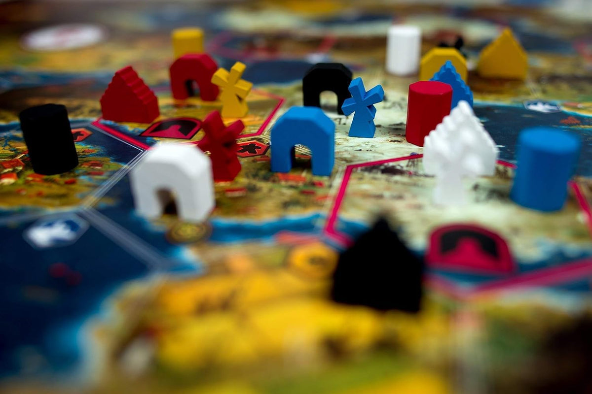 Stonemaier Games Scythe game board and territory tokens