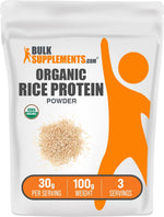 Vegan rice protein powder texture for smoothies