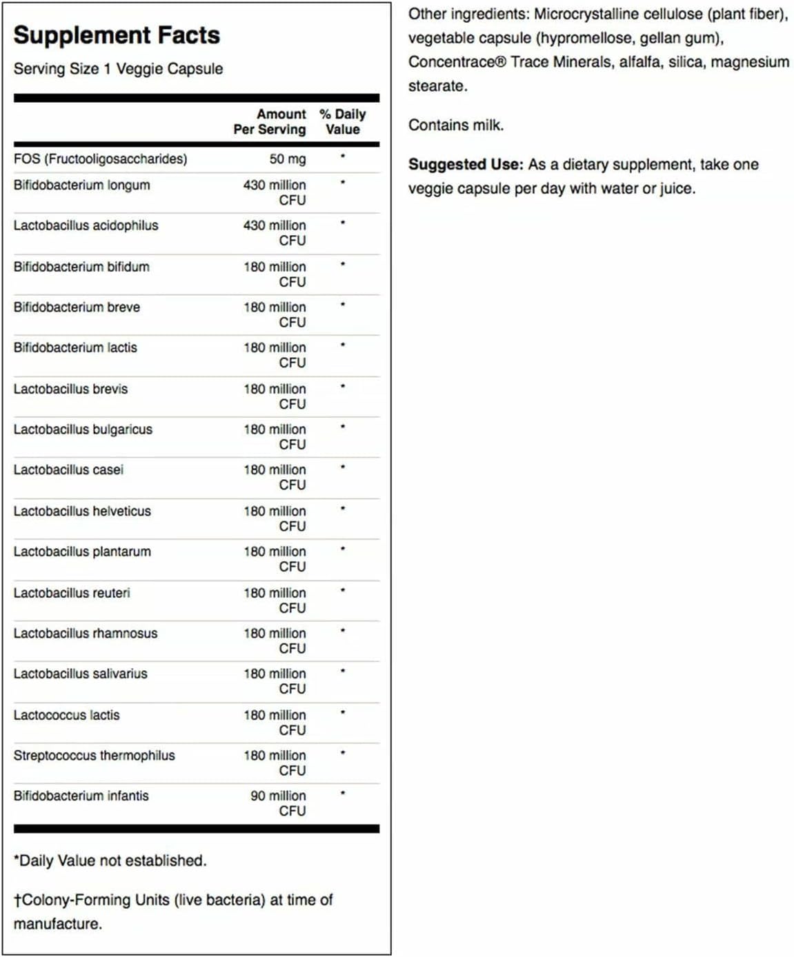 Swanson Dr. Langer's 16-Strain Probiotic with Prebiotic FOS for Gut Health - Image 2