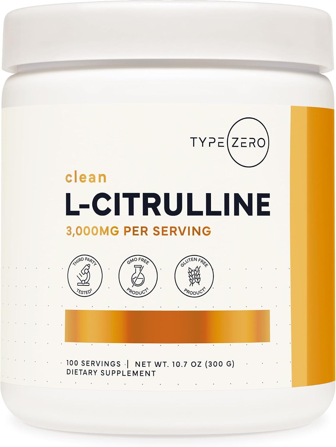 Type Zero L-Citrulline Powder front view packaging