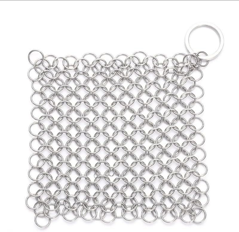 Botefei 316 stainless steel chainmail scrubber front view