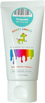 Crazy Liberty pet hair dye gel ingredients and safe non-toxic formula label view