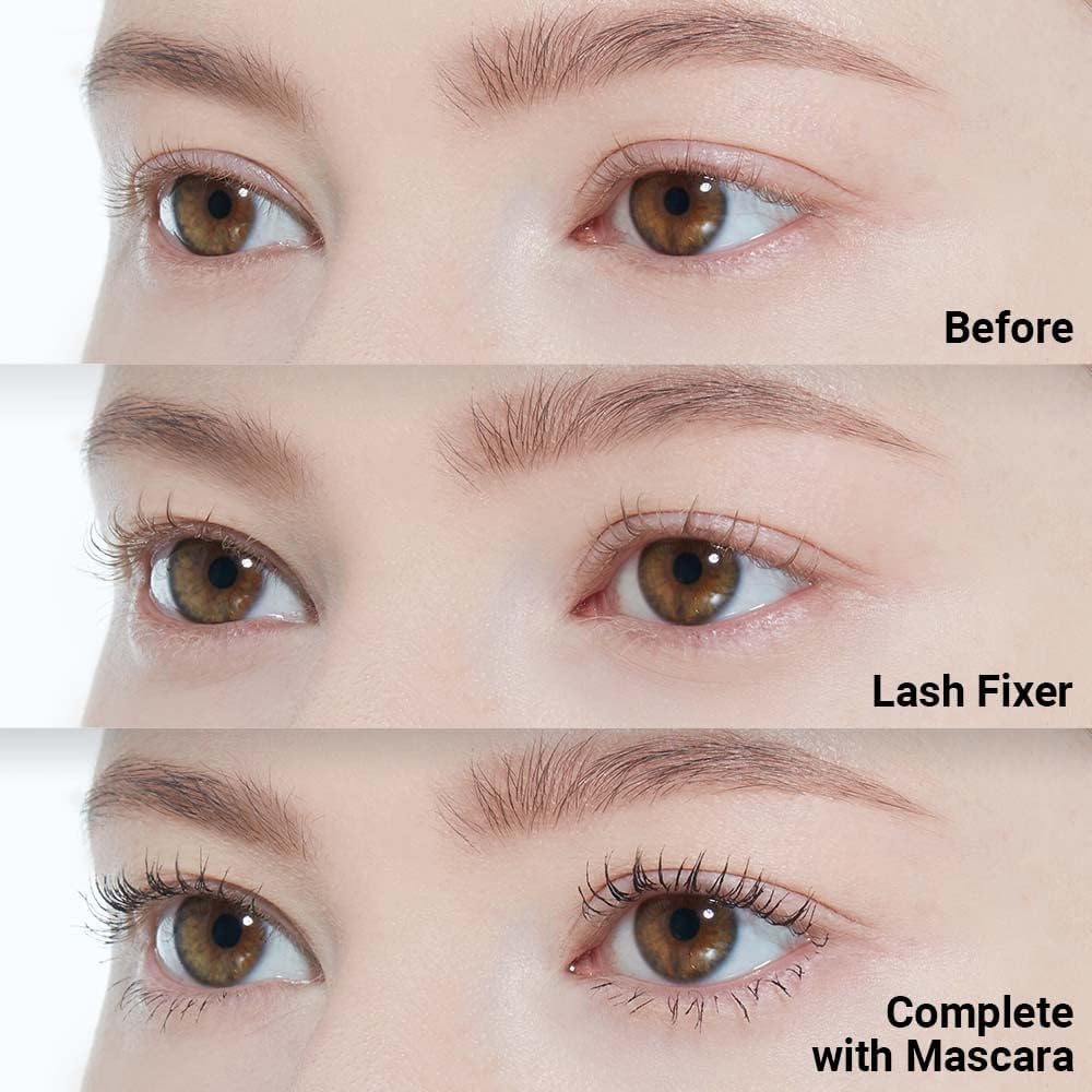 Etude Curl Fix Mascara wand applicator displaying the lash-defining bristles.
