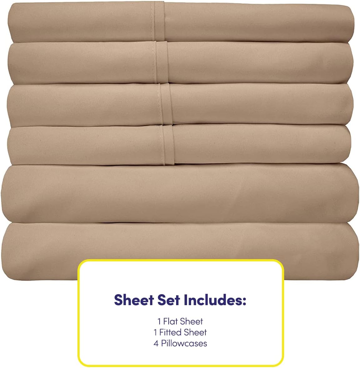 Sweet Home Collection standard pillowcases with inner flap pouch