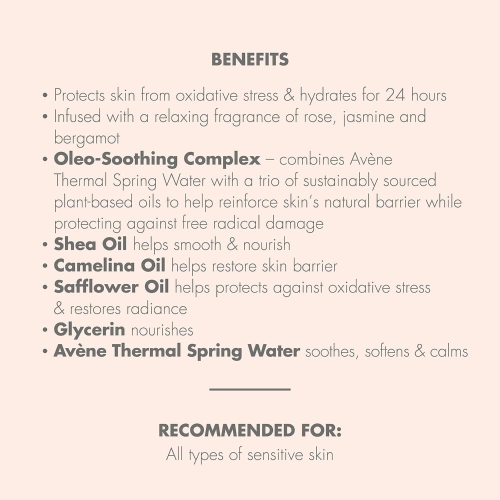 Close up of Avène skincare product for dry skin