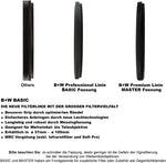 B+W filter eco-friendly packaging and included accessories