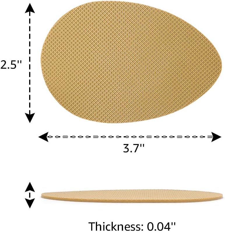 Silicone sole grips showing textured surface pattern