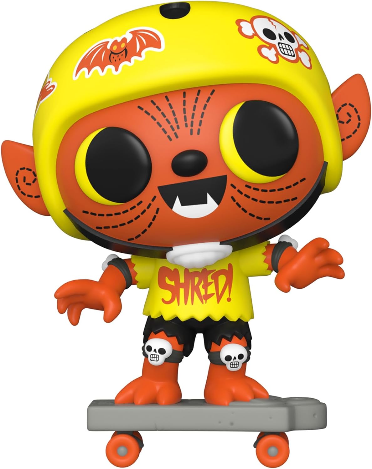 Funko Phinneas werewolf figure side profile showcasing helmet details
