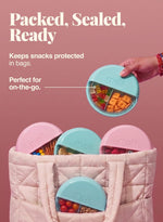 Melii kids snack box packed inside a school backpack