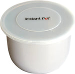 Transparent white Instant Pot silicone lid showing flexible food grade material