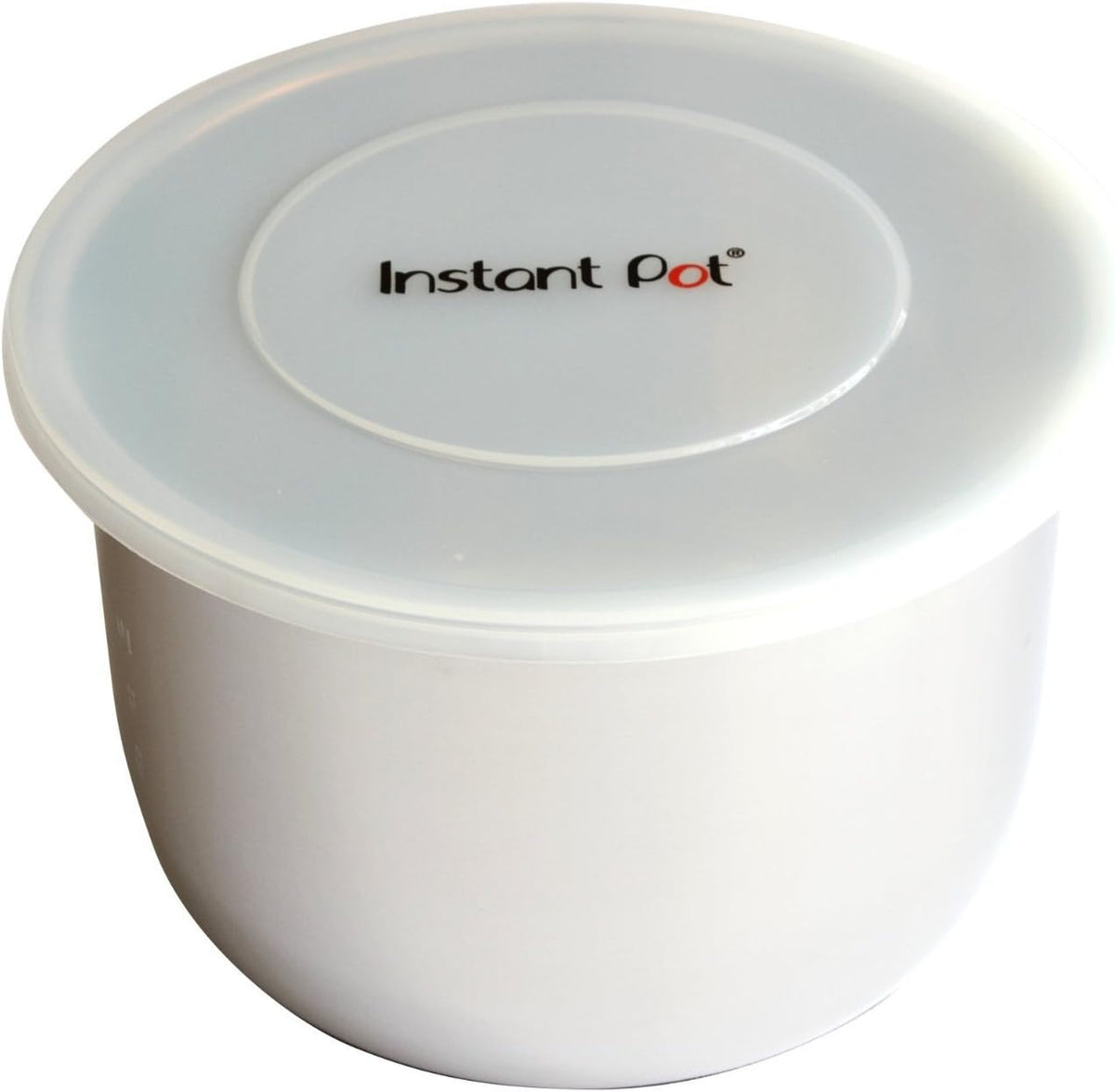 Transparent white Instant Pot silicone lid showing flexible food grade material
