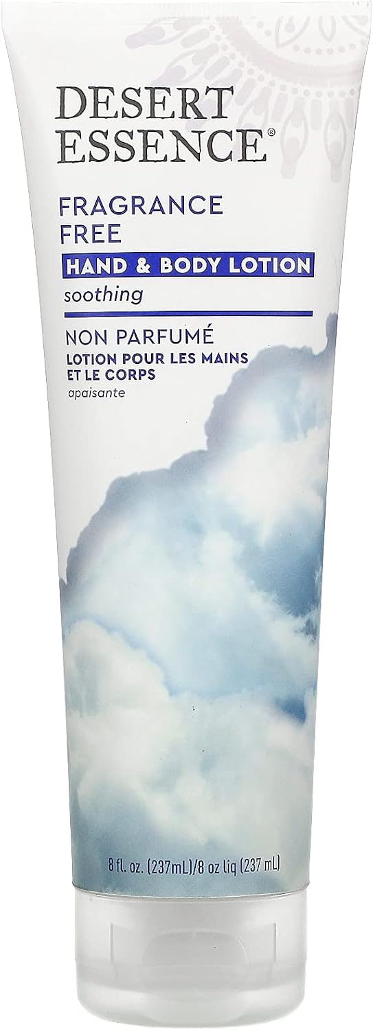 Desert Essence Hand and Body Lotion front view organic skin moisturizer