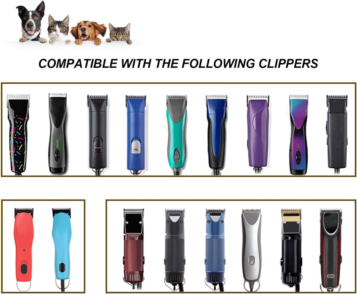 DODAER heat resistant ceramic pet grooming blade packaging contents for professional animal clipping.