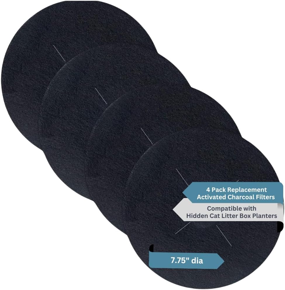 Fresh Headquarters activated carbon cat litter filters front view pack of four
