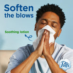 Puffs lotion facial tissues stacked view