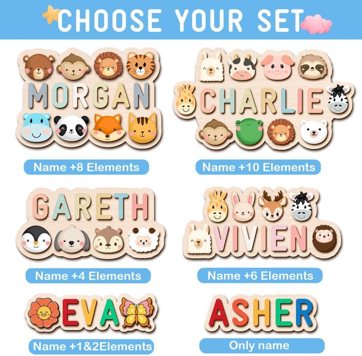 GifXify custom toddler puzzle angled shot highlighting smooth safe edges and chunky pieces
