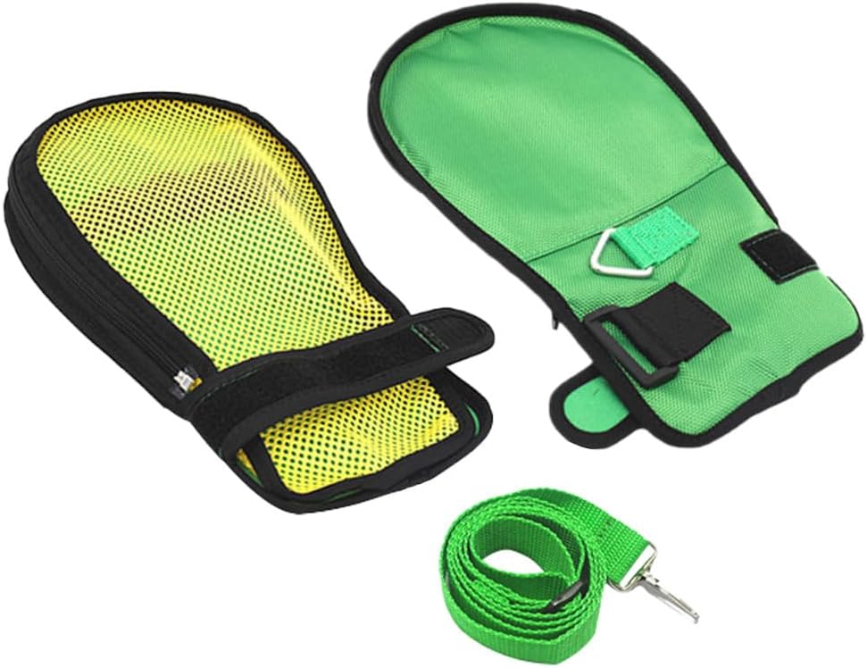 HEALLILY Safety Adjustable Finger Control Mitts Breathable Mesh Elderly Gloves for Home Hospital Use - Image 1