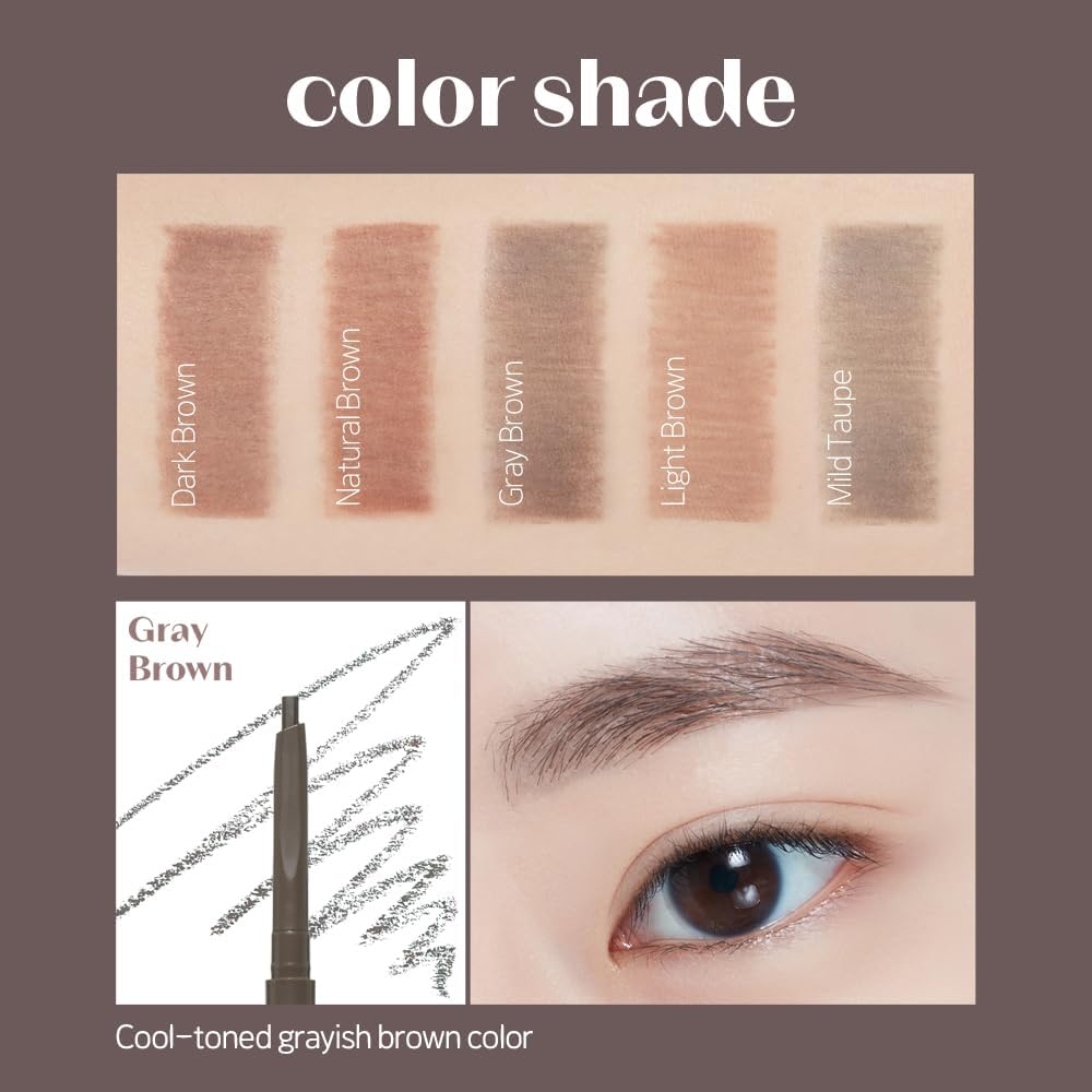 ETUDE Korean makeup eyebrow pencil tip close up view
