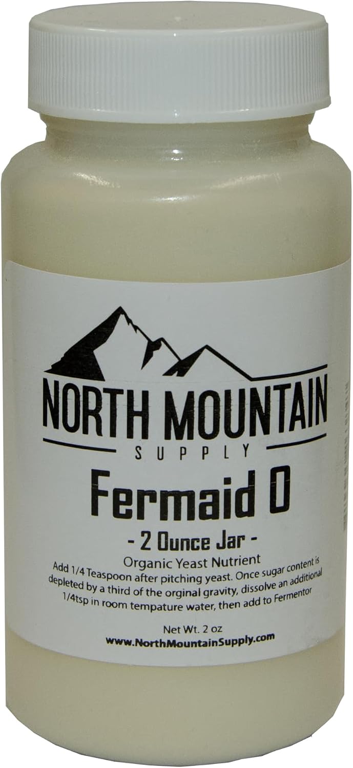 North Mountain Supply Fermaid O Yeast Nutrient front view 2 ounce jar for homebrewing