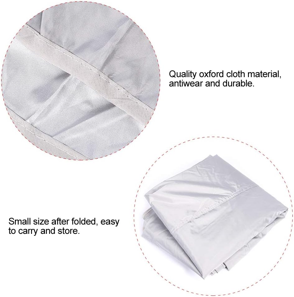 Luqeeg silver car sun cover waterproof demonstration