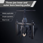 Automotive bearing puller tool angled view highlighting build quality