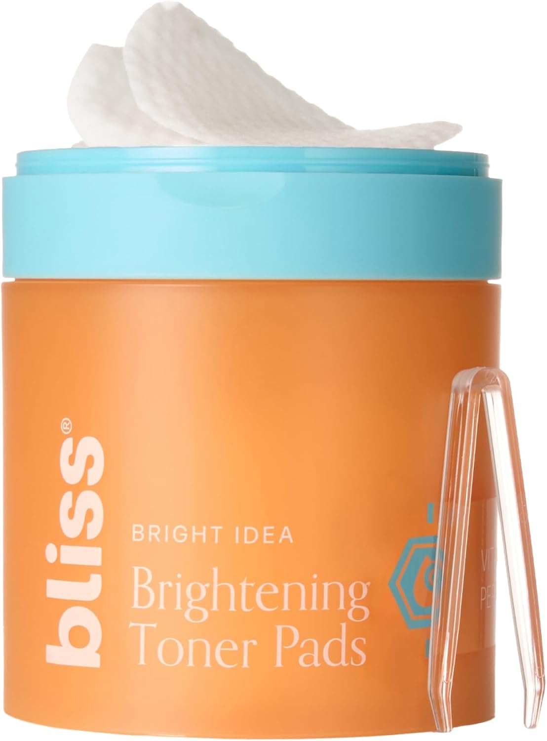 Bliss Bright Idea Vitamin C and Peptide Toner Pads front view container