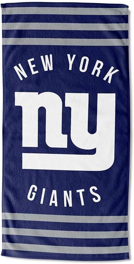 Northwest NFL New York Giants towel folded display