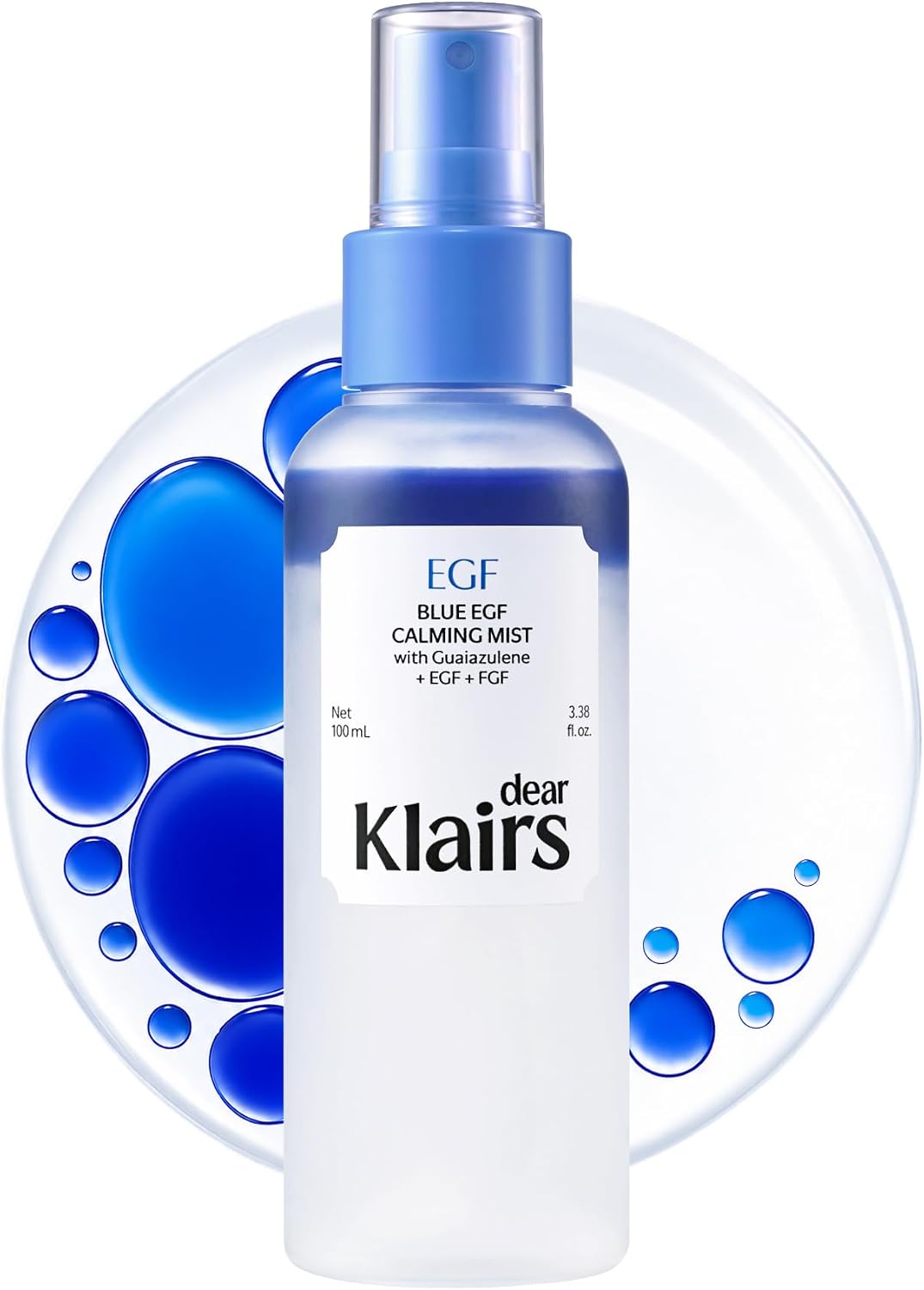 Dear Klairs Blue EGF Cooling Mist front view bottle