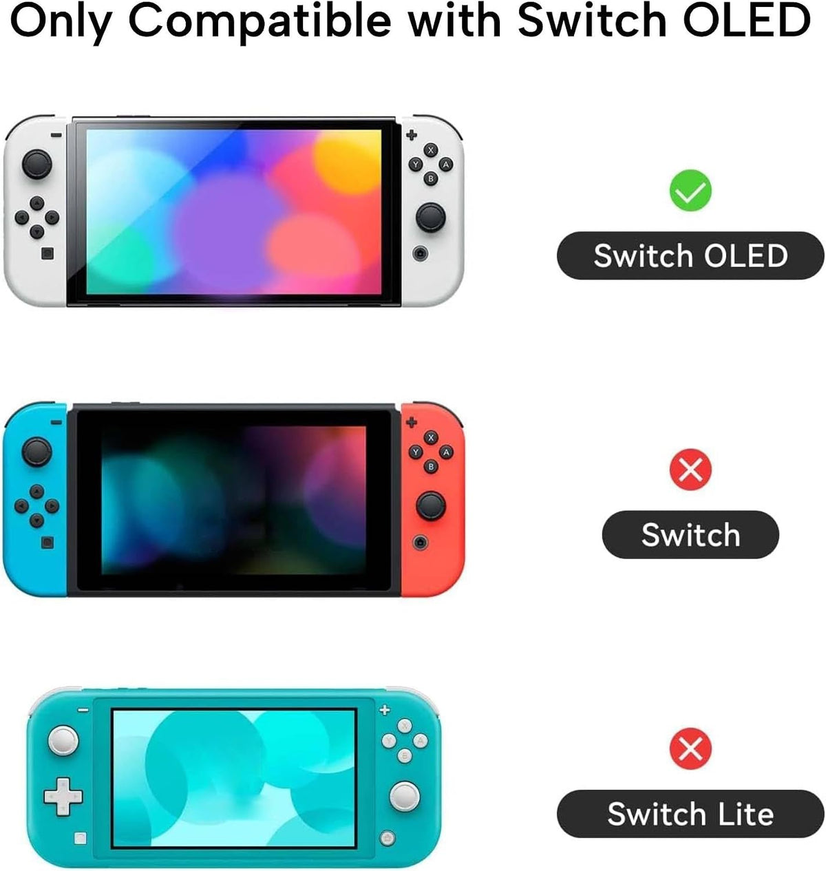GeekShare Nintendo Switch OLED case split design layout