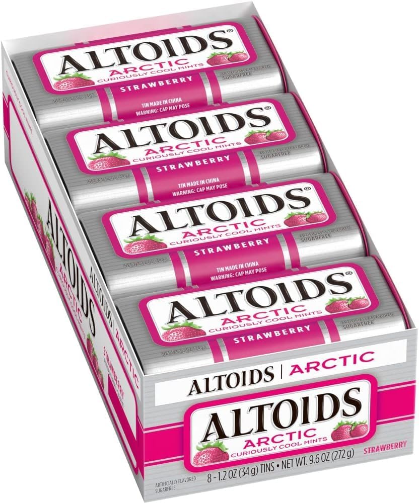 ALTOIDS Arctic Peppermint Breath Mints Hard Candy Bulk, 1.2 oz Tin (Pack of 8) - Image 11