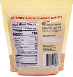 ILIKE! sour cherry candy balls displayed in a glass candy dish for parties
