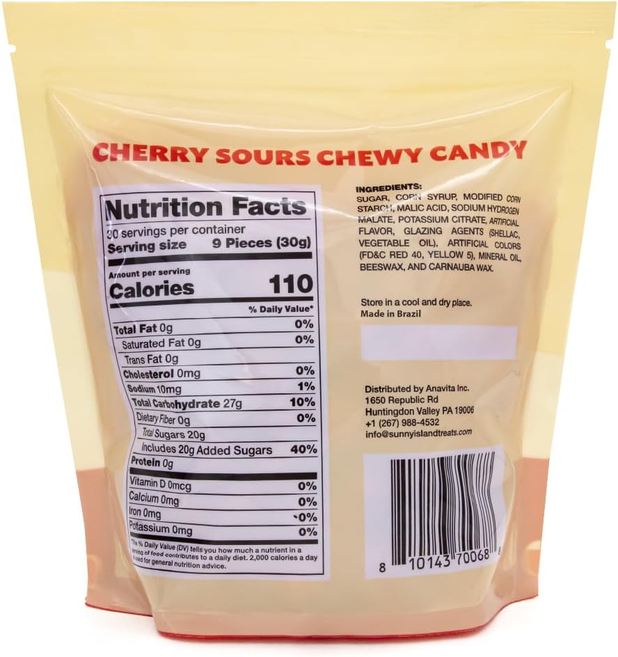 ILIKE! sour cherry candy balls displayed in a glass candy dish for parties